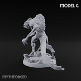 Arms Splayed Howling Deep One Brutes G Miniature for Dungeons and Dragons, Pathfinder or other TTRPGs