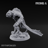 Arms Splayed Howling Deep One Brutes G Miniature for Dungeons and Dragons, Pathfinder or other TTRPGs