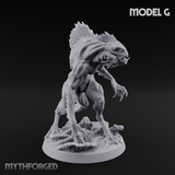 Arms Splayed Howling Deep One Brutes G Miniature for Dungeons and Dragons, Pathfinder or other TTRPGs