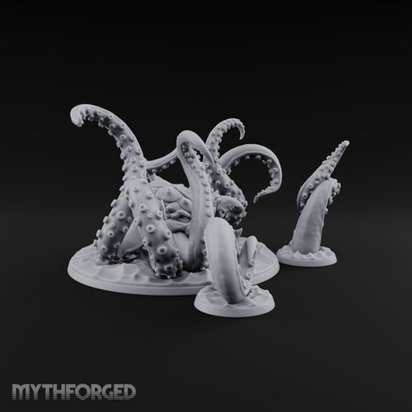 Reaching from the Depths Kraken Sea Terror Miniature for Dungeons and Dragons, Pathfinder or other TTRPGs