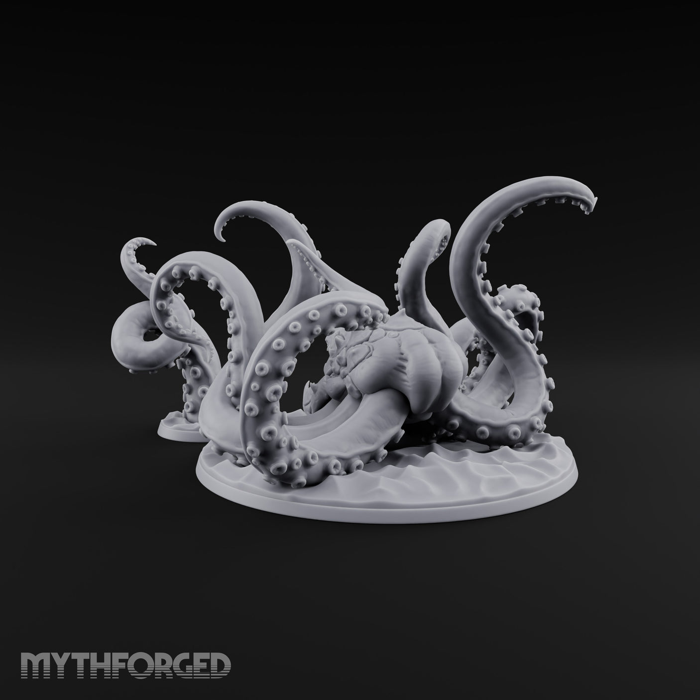 Reaching from the Depths Kraken Sea Terror Miniature for Dungeons and Dragons, Pathfinder or other TTRPGs