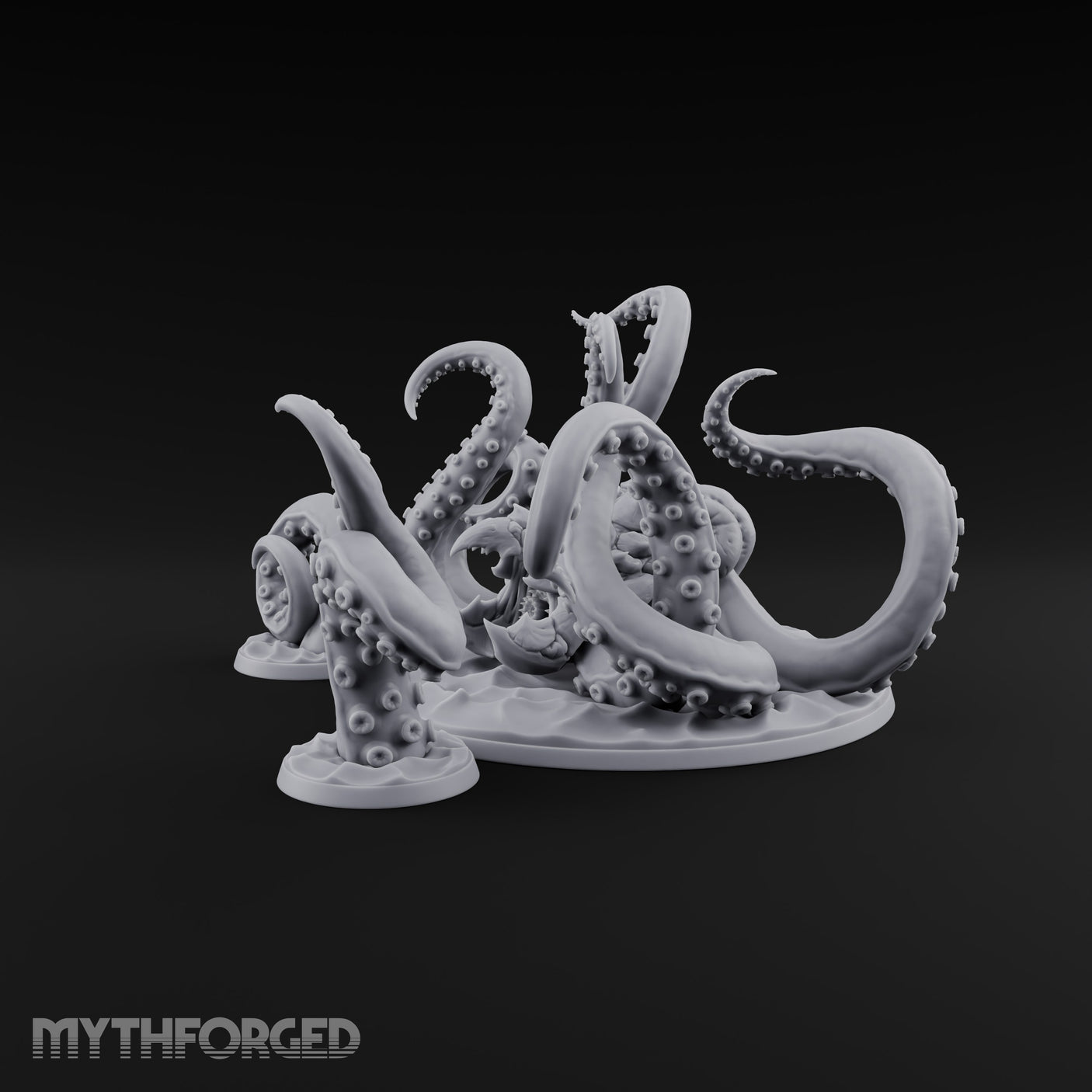 Reaching from the Depths Kraken Sea Terror Miniature for Dungeons and Dragons, Pathfinder or other TTRPGs