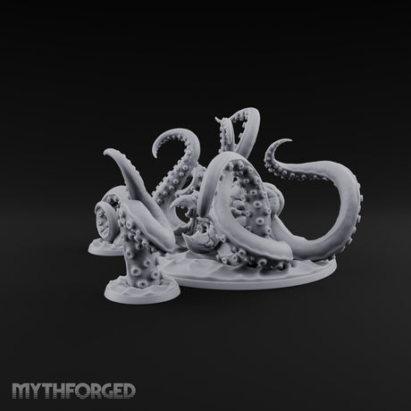 Reaching from the Depths Kraken Sea Terror Miniature for Dungeons and Dragons, Pathfinder or other TTRPGs