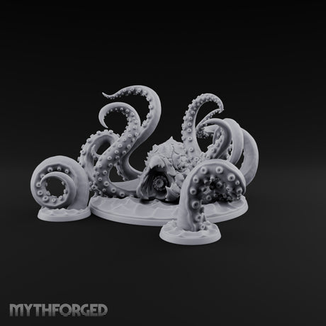 Reaching from the Depths Kraken Sea Terror Miniature for Dungeons and Dragons, Pathfinder or other TTRPGs
