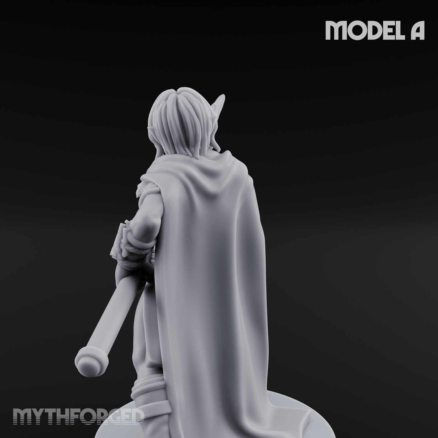Spear Warden Elf Warriors A Miniature for Dungeons and Dragons, Pathfinder or other TTRPGs