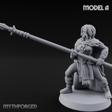 Spear Warden Elf Warriors A Miniature for Dungeons and Dragons, Pathfinder or other TTRPGs