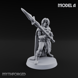 Spear Warden Elf Warriors A Miniature for Dungeons and Dragons, Pathfinder or other TTRPGs
