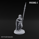 Spear Warden Elf Warriors C Miniature for Dungeons and Dragons, Pathfinder or other TTRPGs