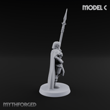 Spear Warden Elf Warriors C Miniature for Dungeons and Dragons, Pathfinder or other TTRPGs