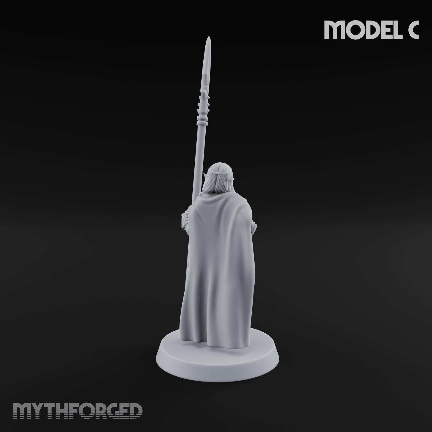 Spear Warden Elf Warriors C Miniature for Dungeons and Dragons, Pathfinder or other TTRPGs