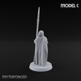 Spear Warden Elf Warriors C Miniature for Dungeons and Dragons, Pathfinder or other TTRPGs