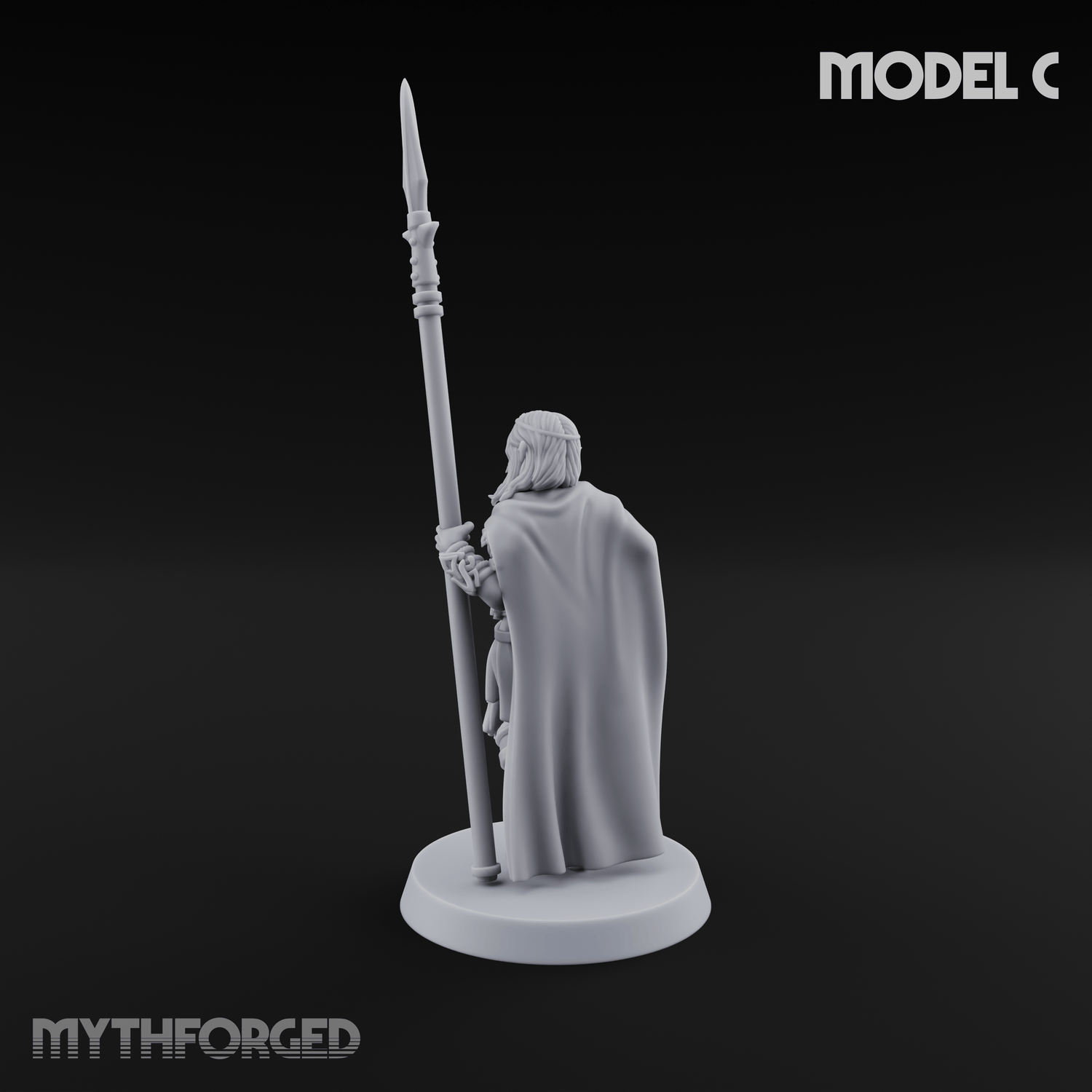 Spear Warden Elf Warriors C Miniature for Dungeons and Dragons, Pathfinder or other TTRPGs