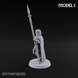 Spear Warden Elf Warriors C Miniature for Dungeons and Dragons, Pathfinder or other TTRPGs
