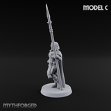 Spear Warden Elf Warriors C Miniature for Dungeons and Dragons, Pathfinder or other TTRPGs