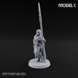 Spear Warden Elf Warriors C Miniature for Dungeons and Dragons, Pathfinder or other TTRPGs