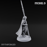 Spear Warden Elf Warriors D Miniature for Dungeons and Dragons, Pathfinder or other TTRPGs
