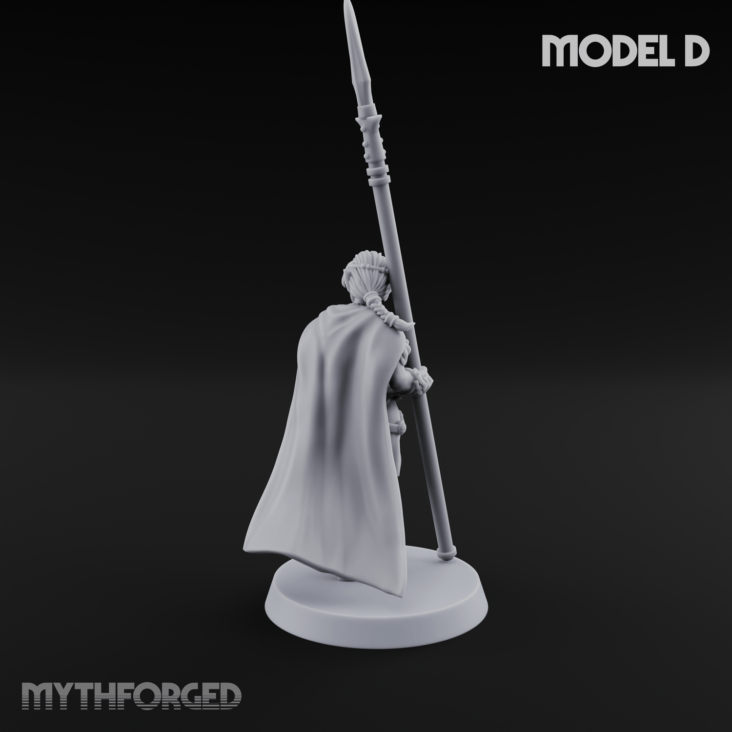 Spear Warden Elf Warriors D Miniature for Dungeons and Dragons, Pathfinder or other TTRPGs