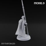Spear Warden Elf Warriors D Miniature for Dungeons and Dragons, Pathfinder or other TTRPGs