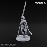 Spear Warden Elf Warriors D Miniature for Dungeons and Dragons, Pathfinder or other TTRPGs