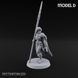 Spear Warden Elf Warriors D Miniature for Dungeons and Dragons, Pathfinder or other TTRPGs