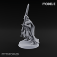Spear Warden Elf Warriors E Miniature for Dungeons and Dragons, Pathfinder or other TTRPGs