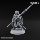 Spear Warden Elf Warriors E Miniature for Dungeons and Dragons, Pathfinder or other TTRPGs