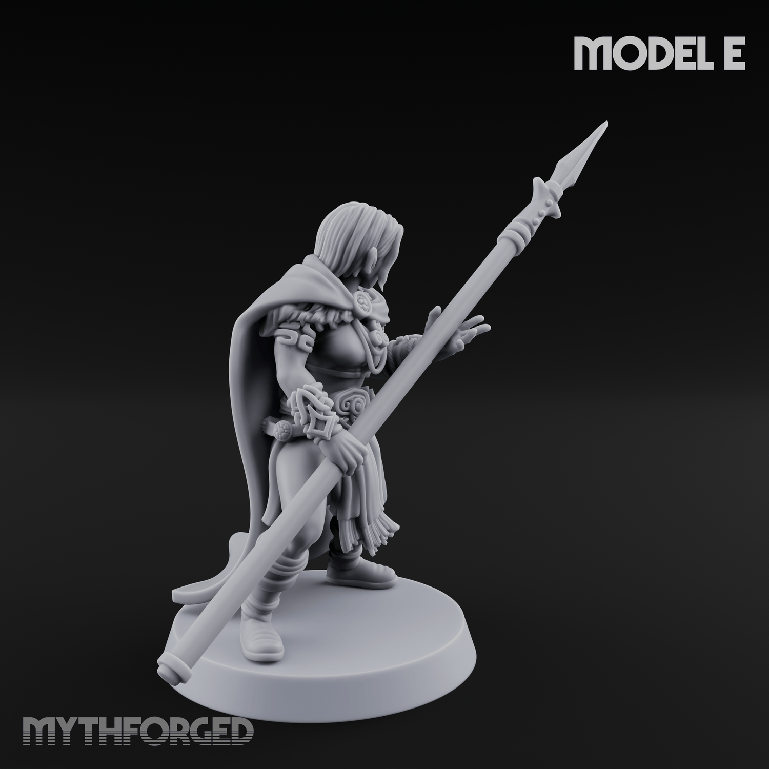 Spear Warden Elf Warriors E Miniature for Dungeons and Dragons, Pathfinder or other TTRPGs