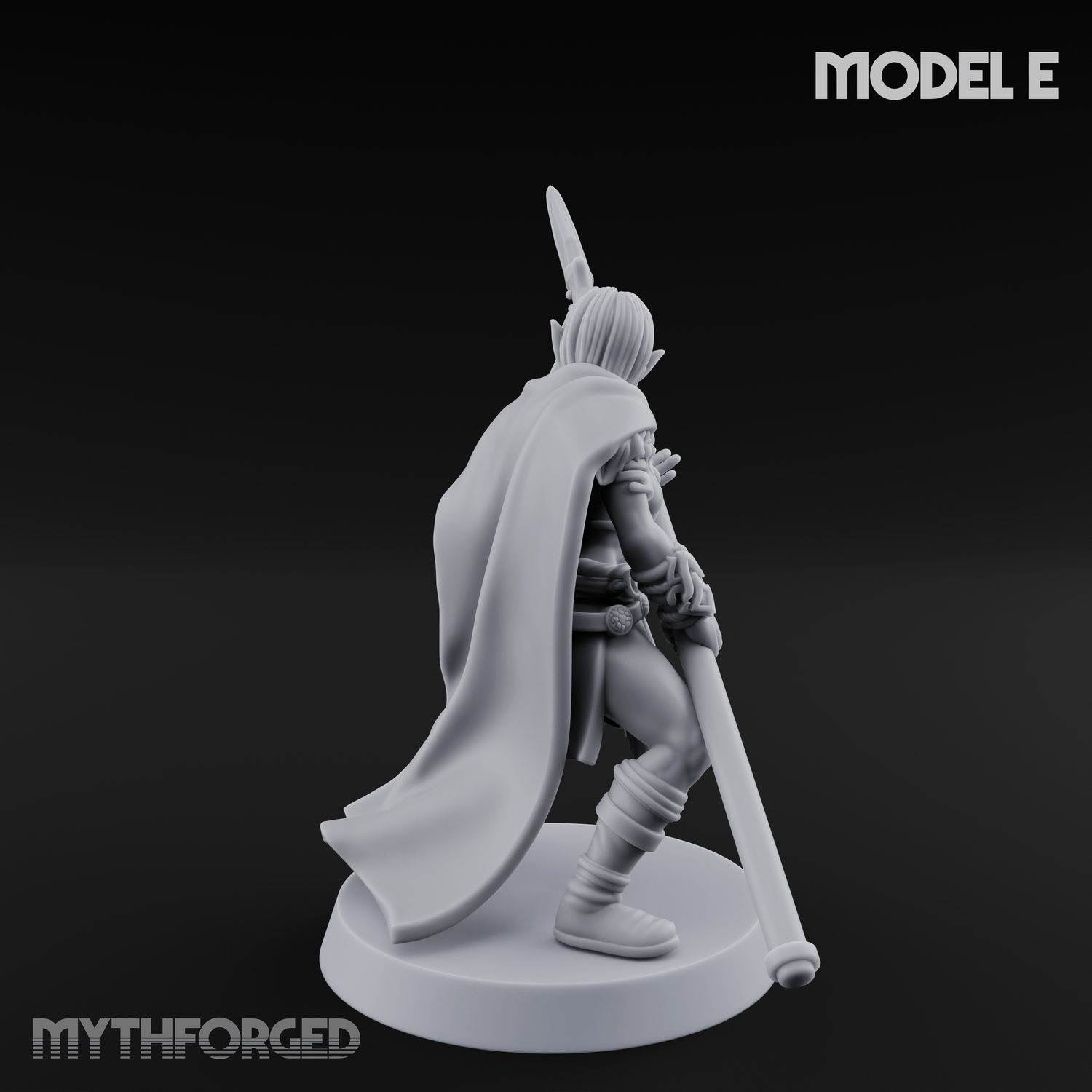 Spear Warden Elf Warriors E Miniature for Dungeons and Dragons, Pathfinder or other TTRPGs