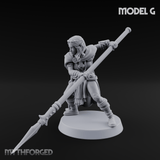 Spear Warden Elf Warriors G Miniature for Dungeons and Dragons, Pathfinder or other TTRPGs