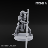 Spear Warden Elf Warriors G Miniature for Dungeons and Dragons, Pathfinder or other TTRPGs
