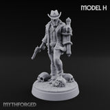 Keeping the Peace Masked Deputy H Miniature for Dungeons and Dragons, Pathfinder or other TTRPGs