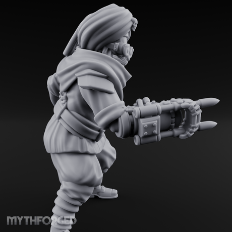 Weird War Desert Sikh Raiders A Miniature for Dungeons and Dragons, Pathfinder or other TTRPGs