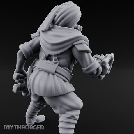 Weird War Desert Sikh Raiders A Miniature for Dungeons and Dragons, Pathfinder or other TTRPGs