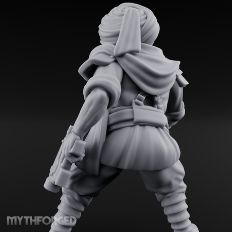 Weird War Desert Sikh Raiders A Miniature for Dungeons and Dragons, Pathfinder or other TTRPGs
