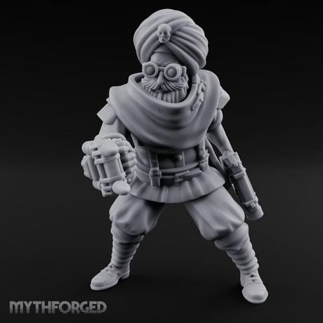 Weird War Desert Sikh Raiders A Miniature for Dungeons and Dragons, Pathfinder or other TTRPGs