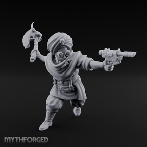 Weird War Desert Sikh Raiders B Miniature for Dungeons and Dragons, Pathfinder or other TTRPGs