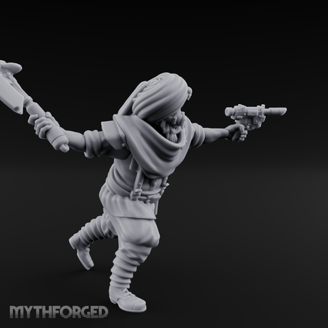 Weird War Desert Sikh Raiders B Miniature for Dungeons and Dragons, Pathfinder or other TTRPGs