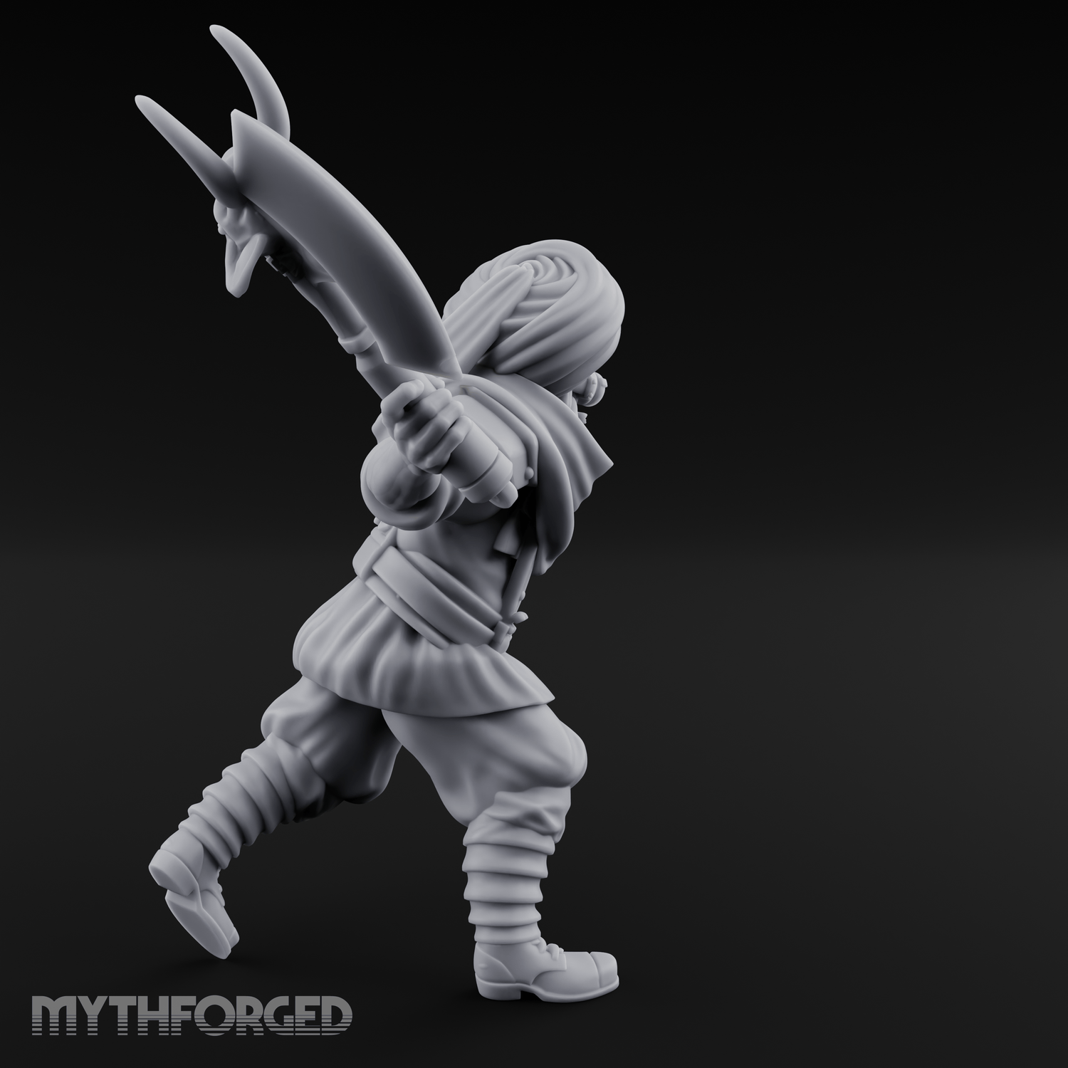Weird War Desert Sikh Raiders B Miniature for Dungeons and Dragons, Pathfinder or other TTRPGs