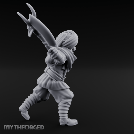 Weird War Desert Sikh Raiders B Miniature for Dungeons and Dragons, Pathfinder or other TTRPGs