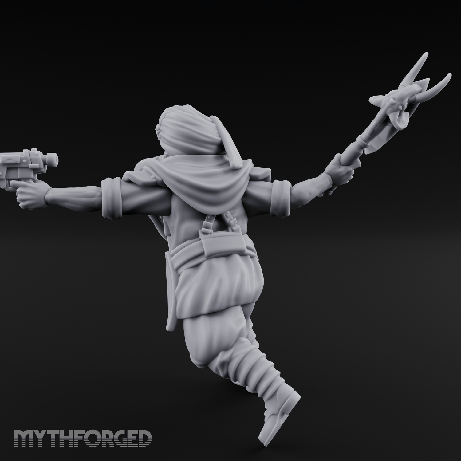 Weird War Desert Sikh Raiders B Miniature for Dungeons and Dragons, Pathfinder or other TTRPGs