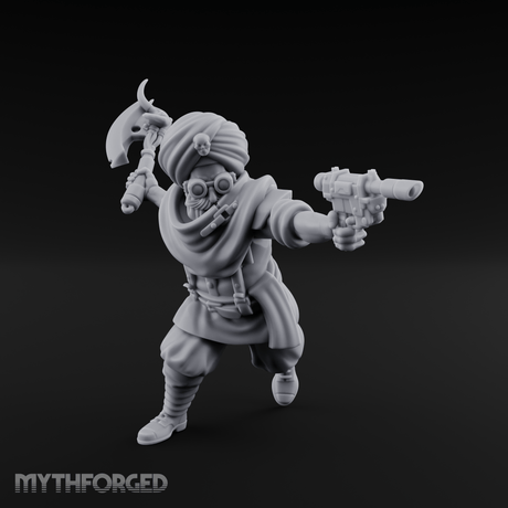 Weird War Desert Sikh Raiders B Miniature for Dungeons and Dragons, Pathfinder or other TTRPGs