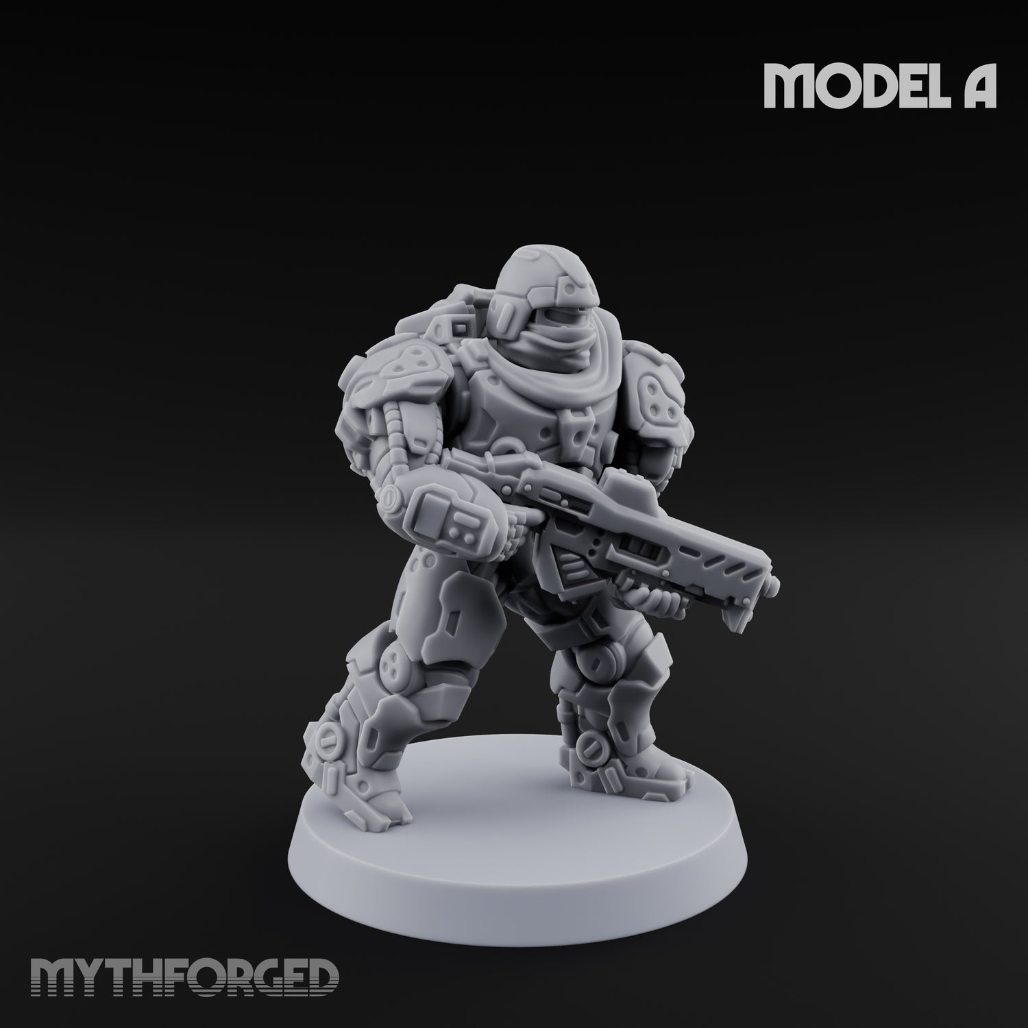 Heavy Armoured Desert Trooper A Miniature for Dungeons and Dragons, Pathfinder or other TTRPGs