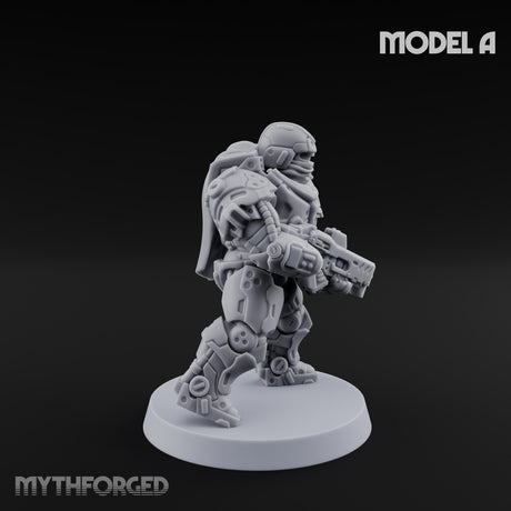 Heavy Armoured Desert Troopers Miniature for Dungeons and Dragons, Pathfinder or other TTRPGs