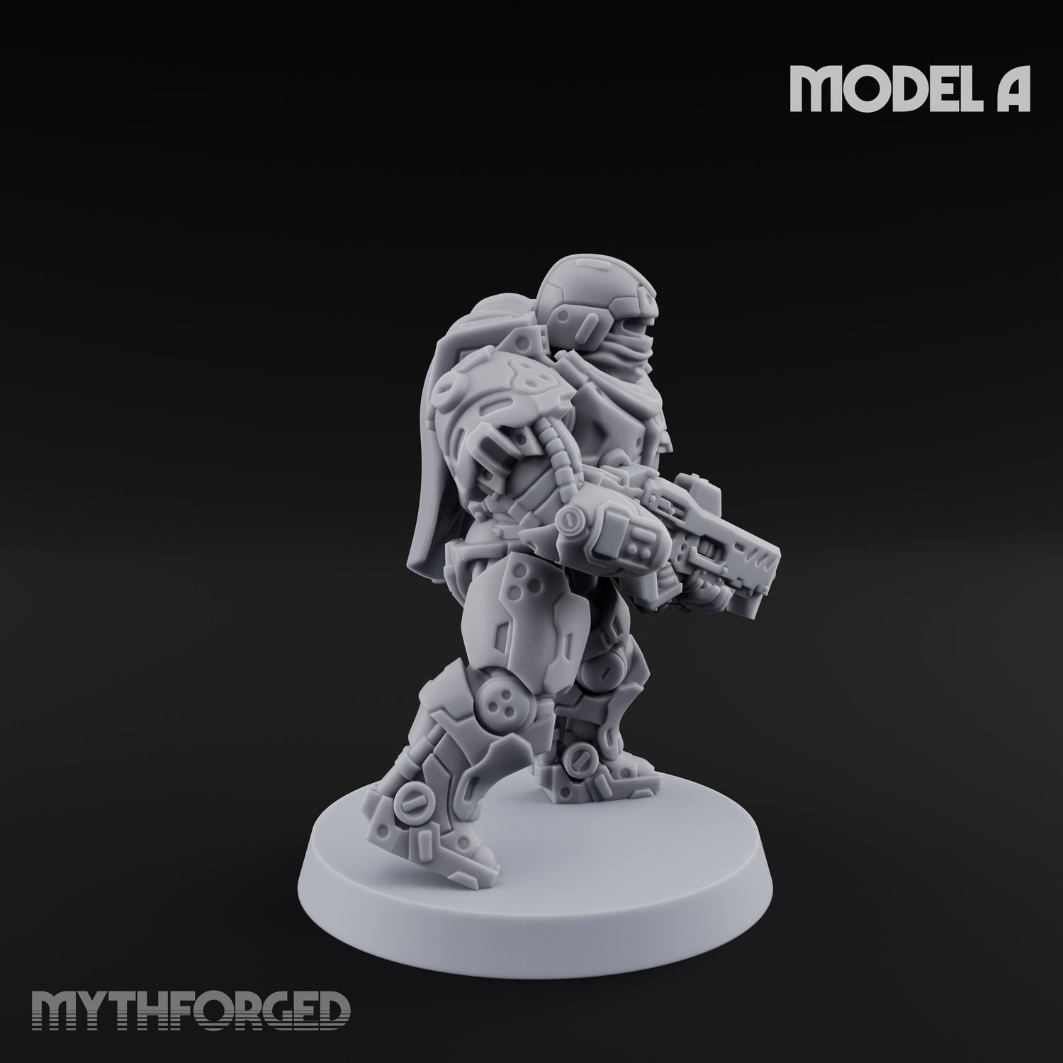 Heavy Armoured Desert Trooper A Miniature for Dungeons and Dragons, Pathfinder or other TTRPGs