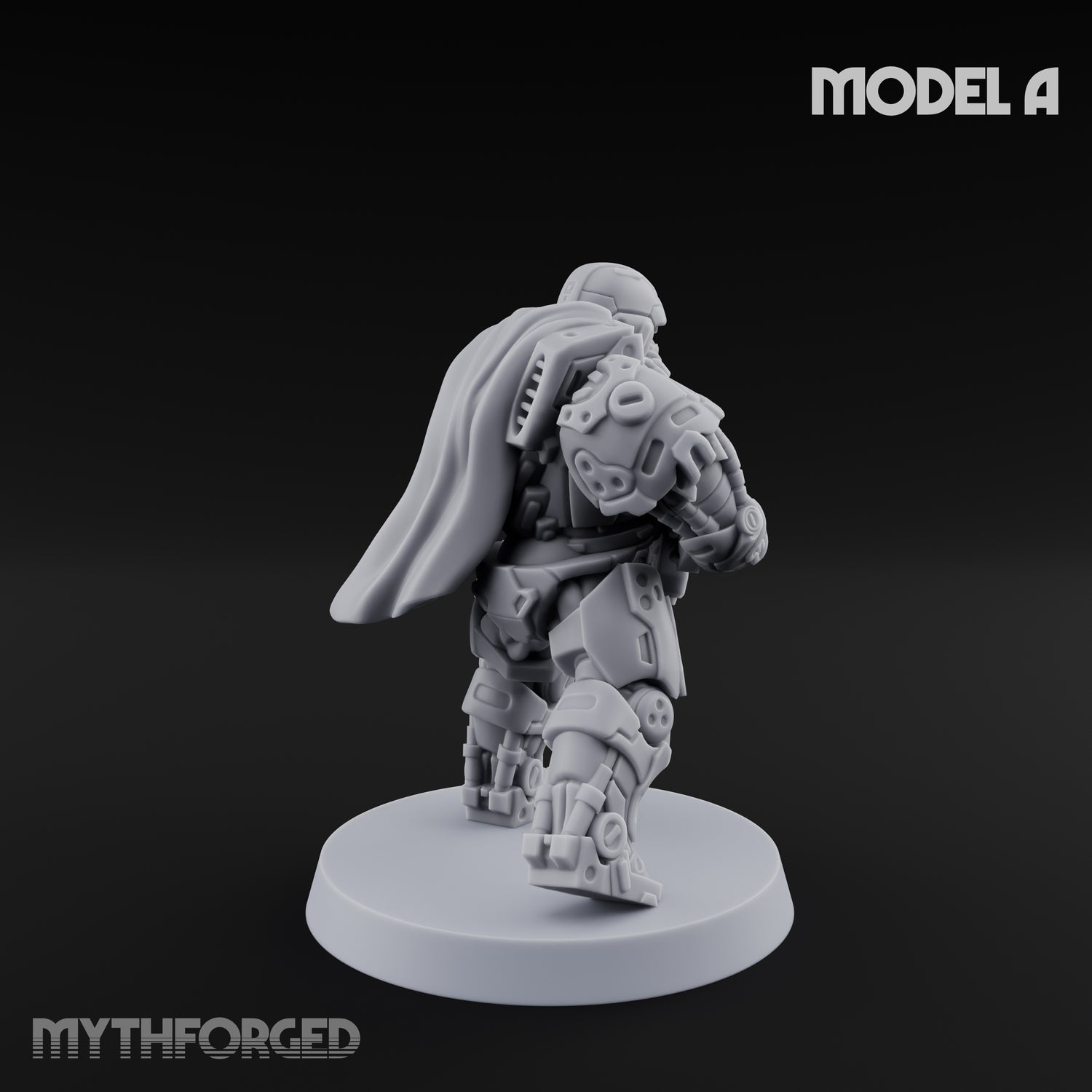 Heavy Armoured Desert Trooper A Miniature for Dungeons and Dragons, Pathfinder or other TTRPGs