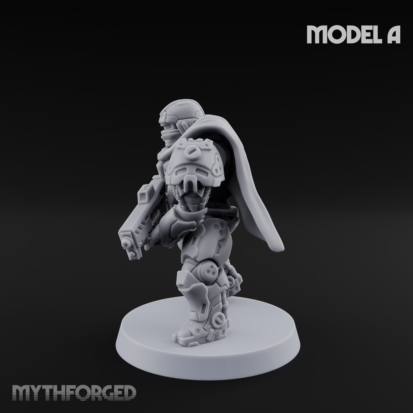 Heavy Armoured Desert Trooper A Miniature for Dungeons and Dragons, Pathfinder or other TTRPGs