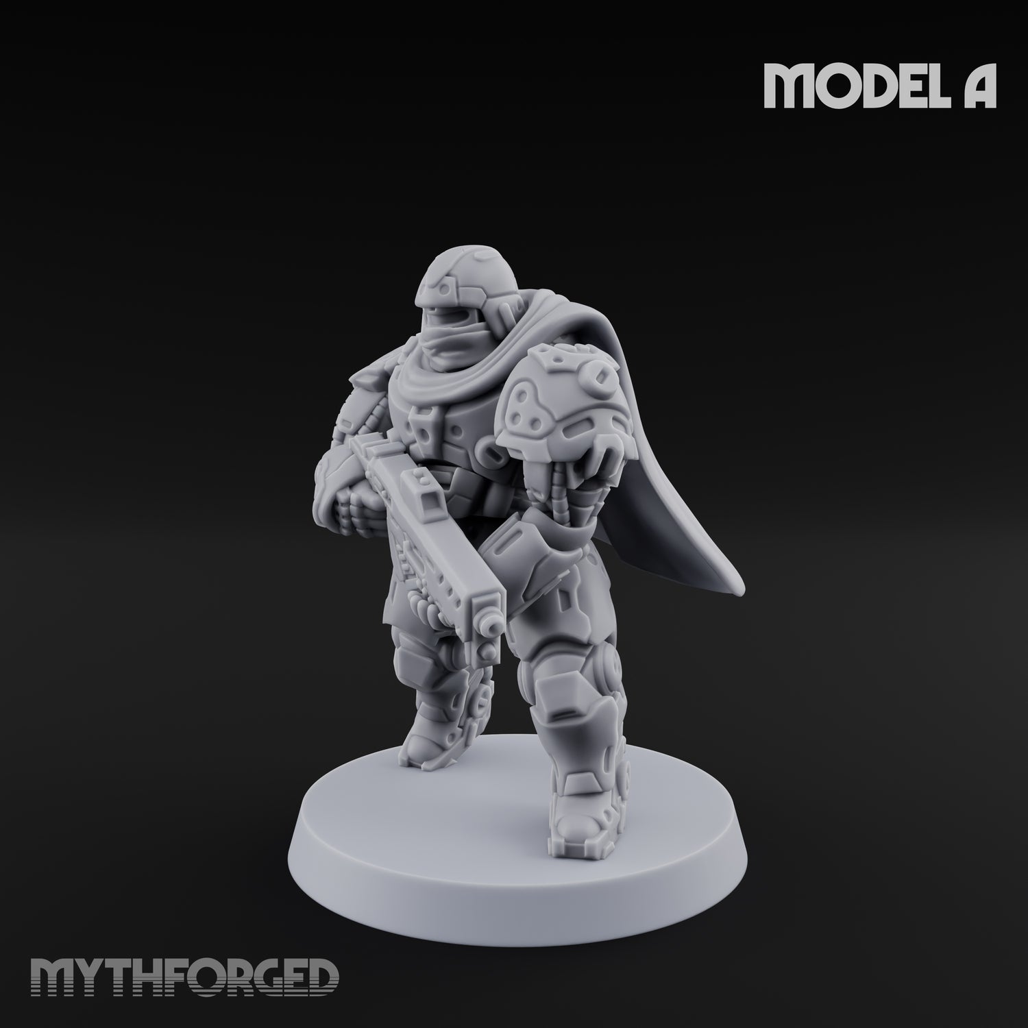 Heavy Armoured Desert Trooper A Miniature for Dungeons and Dragons, Pathfinder or other TTRPGs