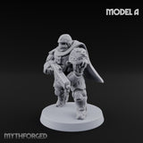 Heavy Armoured Desert Trooper A Miniature for Dungeons and Dragons, Pathfinder or other TTRPGs