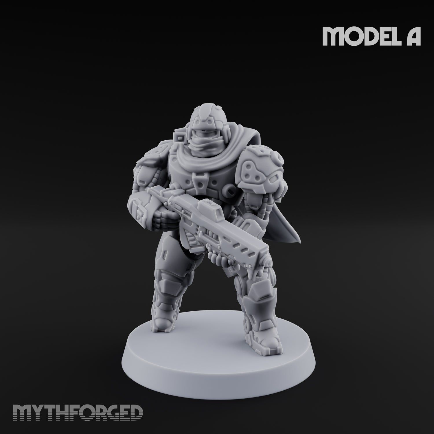 Heavy Armoured Desert Trooper A Miniature for Dungeons and Dragons, Pathfinder or other TTRPGs