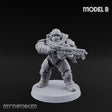 Heavy Armoured Desert Trooper B Miniature for Dungeons and Dragons, Pathfinder or other TTRPGs